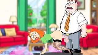Bitch Wife Oral-job to Neighbour and Doesn't Notice Spouse Returns from Work. Wife BBC. Cuckold Spouse. Toon