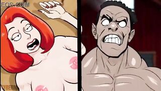 Bitch Wife Oral-job to Neighbour and Doesn't Notice Spouse Returns from Work. Wife BBC. Cuckold Spouse. Toon