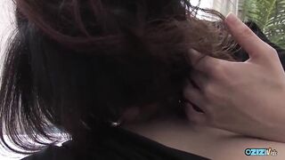 This impressive woman was stimulating the dude's teats to excite him significantly.