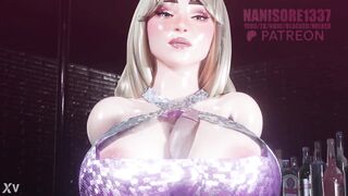 Sabrina Carpenter titjob POV CG Game Animation