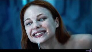 Avid Scientist Drilled By Her Lesbo Frankenstein Monster In Parasited Cunt Eating Possession