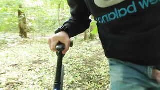 An granddad saw me masturbating and kicked me without the forest