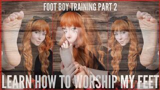 Foot Male Training Part two - Learn How To Worship My Feet