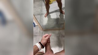 Giant load explosion over the mirror