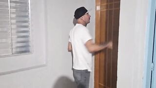 Wicked seamstress takes neighbour's panties measurements!