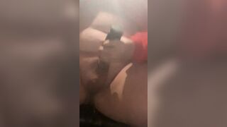 Screwing ebony pocket snatch