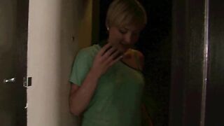 Check out the body on this short blond haired teen Nora Skyy, who proudly looks at her...
