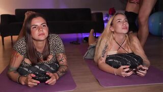 Gaming With Roommates My Penis Sliding In One as well as the other Snatches Nonstop