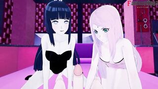 Hinata is my beauty but sakura get jealous - having sex on the beach and trio - Naruto - Short