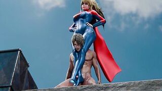 Supergirl Squeezes a Beggar's Dick