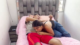 My little stepsister comes home late from a party and I bang her hard in swap for keeping the secret.