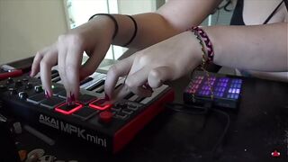 Let's make some tunes DJ angel who has a foot fetish