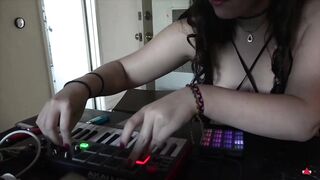 Let's make some tunes DJ angel who has a foot fetish