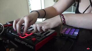 Let's make some tunes DJ angel who has a foot fetish