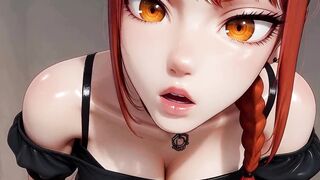 6 on 1 Triple Penetration Hard Anal Group-sex Makima from Chainsaw Stud - AI Generation Anal