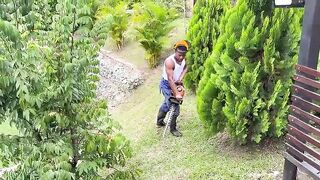 I'm a gardener, and my boss's wife is an unfaithful Black mother I'd like to fuck with a consummate butt who loves my large Ebony schlong.