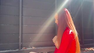 European Stepmom Solo lascivious titties outdoor