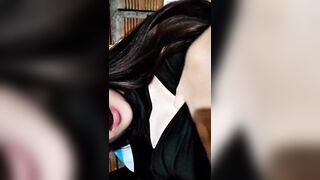 Yulieth Gomez touches herself and shows off her large boobs