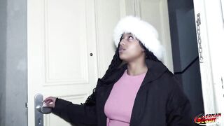 GERMAN SCOUT - No jo-bag Anal Sex at Pick Up Casting for Ebony Hotty Vicky Menage