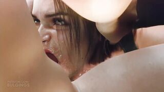 Jill Valentine deepthroat creampie