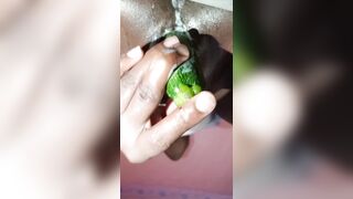 I drilled myself with cucumber untill I forgot my name(onlyfans @sweetoliva)