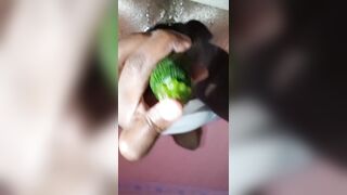 I drilled myself with cucumber untill I forgot my name(onlyfans @sweetoliva)