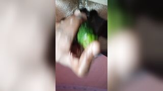 I drilled myself with cucumber untill I forgot my name(onlyfans @sweetoliva)