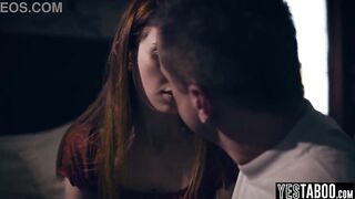 Distraught preggy teen manipulated and pounded by BFs stepdad