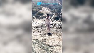 My charming eighteen y.o. step sis flashes her breasts. 1st time on public beach