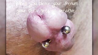 Gorgeous Frenum Penis "Frenum Piercing Explained"