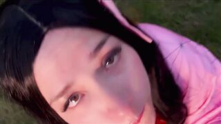 Me follo a Nezuko por la boca y me pide leche - Kate Jenn manga Ft Sendopov (PORN HD ESPAÑOL)