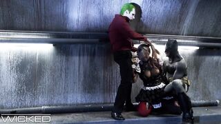 Nasty - Harley Quinn Drilled By Joker & Batman
