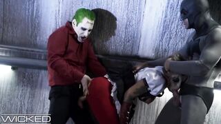 Nasty - Harley Quinn Drilled By Joker & Batman