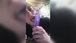 mamma sucks on sex toy (custom)