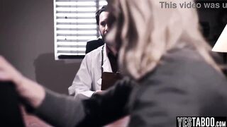 Cunning doctor screws large melons mother I'd like to fuck in front of infertile spouse