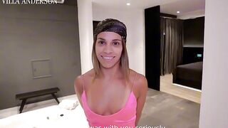 THE THREE-SOME IS SUSPENDED - SPOUSE watching HIS WIFE BE SCREWED