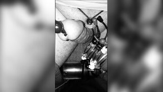 urethral insertion with ball dick of different sizes