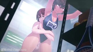 male grabs by the waist, animation by Ana Anon