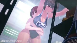 male grabs by the waist, animation by Ana Anon