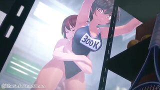 male grabs by the waist, animation by Ana Anon