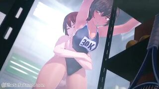 male grabs by the waist, animation by Ana Anon