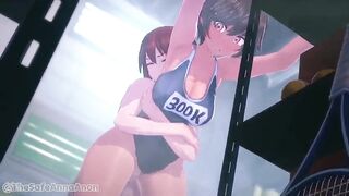 male grabs by the waist, animation by Ana Anon