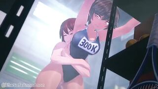 male grabs by the waist, animation by Ana Anon