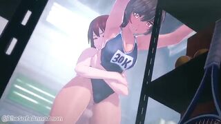 male grabs by the waist, animation by Ana Anon