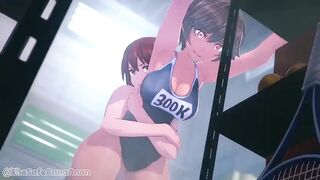 male grabs by the waist, animation by Ana Anon