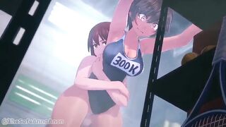 male grabs by the waist, animation by Ana Anon