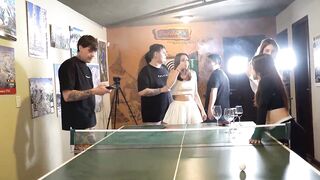 Undress pong with teenage pornstars!