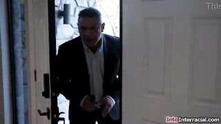Breasty mother i'd like to fuck Sydney Paige drops off files at her boss his abode and this chab wishes her to give him a head.Her spouse walks in during the time that that babe gets drilled by his bbc