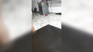 Mexican woman having joy at a hotel