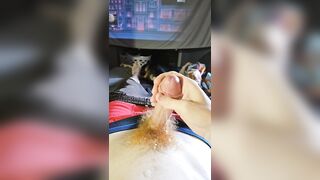 Large Ginger Ramrod Ejaculation!!